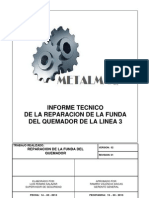 Informe Tecnico Funda Del Quemador