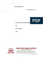 GRM Gold Franchisee Agreement