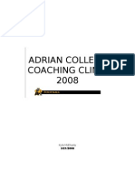 2008 Adrian Coaching Clinic