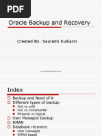 oracle backup and recovery