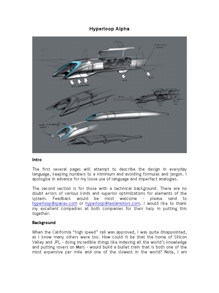 Hyperloop Alpha | PDF