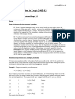 B.A. Introduction To Logic 2012-13: Lecture 18: Quantificational Logic VI