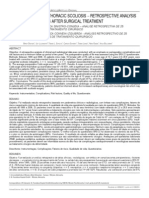 Left Convex Thoracic Scoliosis - Retrospective Analysis of 25 Patients After Surgical Treatment