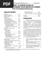 Guide To Inspections of Low Acid Canned Foods