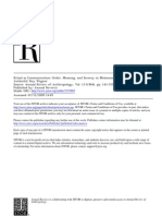 Wagner, Roy - Ritual As Communication Order, Meaning, and Secrecy in Melanesian Initiation Rites