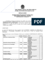 Edital - Extravestibular 2013 2 Eadvf PDF