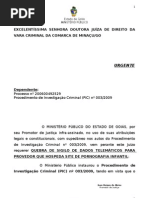 Crime cibernético - quebra sigilo - pornografia infantil