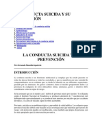 La Conducta Suicida y Su Prevención