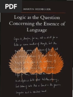 Martin Heidegger-Logic As The Question Concerning The Essence of Language (SUNY Series in Contemporary Continental Philosophy) - State University of New York Press (2009) PDF