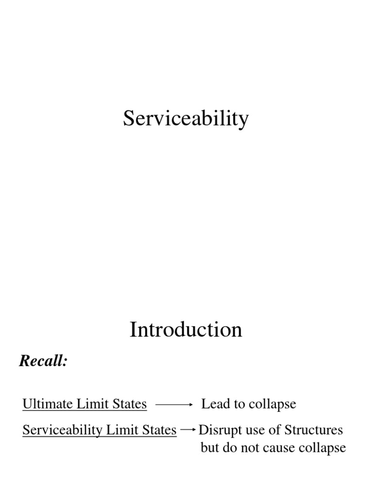 Servicability Limits | PDF | Beam (Structure) | Fracture
