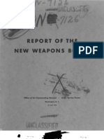 Report of The New Weapons Board.