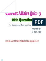 Current Affairs Quiz 3 for Upcoming Competetive Exams