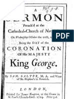 Samuel Salter - Coronation Day Sermon 1714