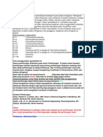 Deskripsi Spreadsheet Refrigerasi