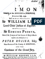 William Broome - Assizes Sermon 1737