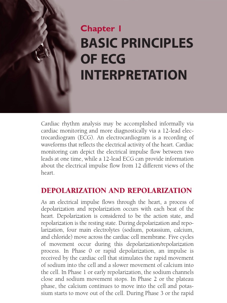 Basic Principles Of Ecg Interpretation Pdf Heart Electrocardiography