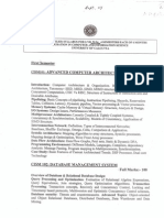 university of calcutta Msc computer and information science Syllabus