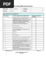 MSC Audit Test Cases