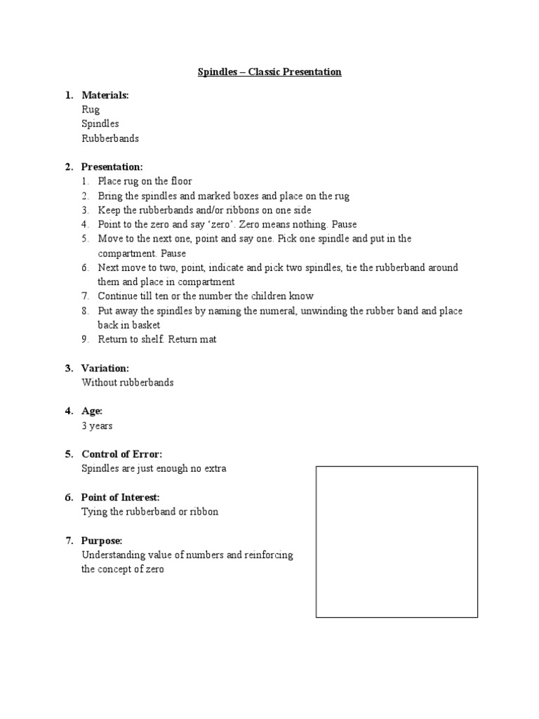 Spindles Classic Presentation PDF Teaching Mathematics