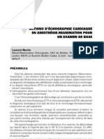 Imagerie Pratique en Échographie - Notions D'échographie Cardiaque en Anesthésie-Réanimation Pour Un Examen de Base