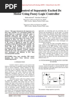 Speed Control of Separately Excited Dc
Motor Using Fuzzy Logic Controller