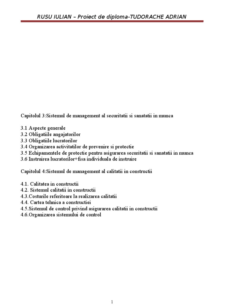 Sistemul de Management Al SSM | PDF