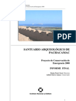 Informe Final Conservacion Emergencia 2008 Pachacamac