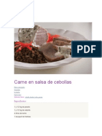 Carne Con Salsa de Cebolla