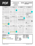 2013-2014 School Year Calendar - Final | PDF