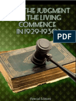 Does The Judgment of The Living Commence in 1929-1930 (Special Edition)