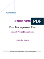 Cost Management Plan Template (4306)