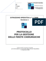 Protocollo - Ferite - Chirurgiche