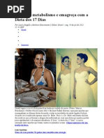 Acelere o metabolismo e emagreça com a Dieta dos 17 Dias