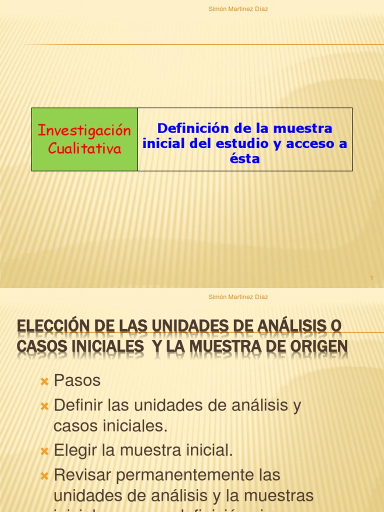 diseños de muestreo cualitativo Muestreo (Estadísticas