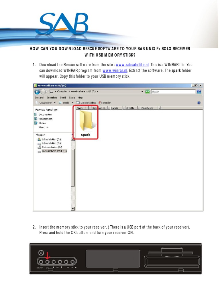 Download Rescue Software for SAB Receiver | PDF | Technology & Engineering