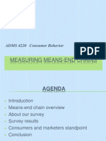 Measuring Means-End Chains: ADMS 4220 Consumer Behavior