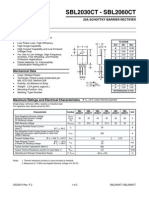 SBL2030CT - SBL2060CT: 20A Schottky Barrier Rectifier