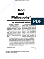 Levinas - God and Philosophy