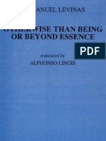 Levinas - Otherwise Than Being or Beyond Essence
