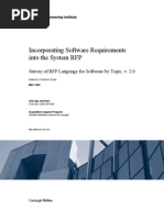 Download Incorporating Software Requirements into the System RFP Survey of RFP Language for Software by Topic v 20 by Software Engineering Institute Publications SN16004244 doc pdf