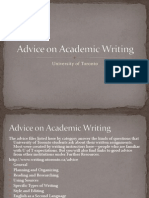 Advice On Academic Writing