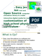 Leveraging On Easy Java Simulation Tool and Open Source Computer Simulation Library To Create Interactive Digital Media For Mass Customization of High School Physics Curriculum