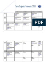 horario  segundo semestre PRIMER AÑO