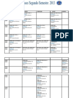 horario  segundo semestre SEGUNDO AÑO