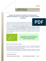 Reporte Alerta - Cambios en Normativa Etiquetado Alimentos Ecolgicos en La Ue Jul 2010