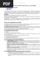 Constitucion Ong o Asociacion Civil Fines Lucro