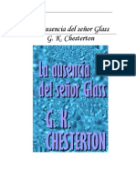 Chesterton - La Ausencia Del Senor Glass