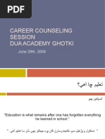 Download Career Counseling Presentation by gopchandani SN16008332 doc pdf