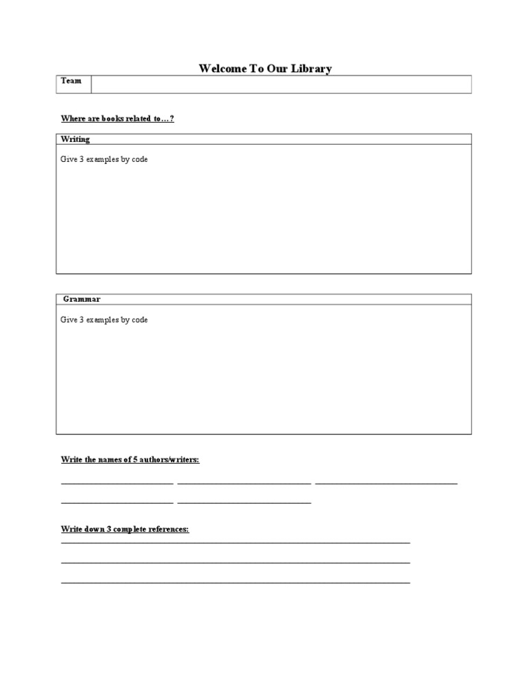 Library Visit | PDF