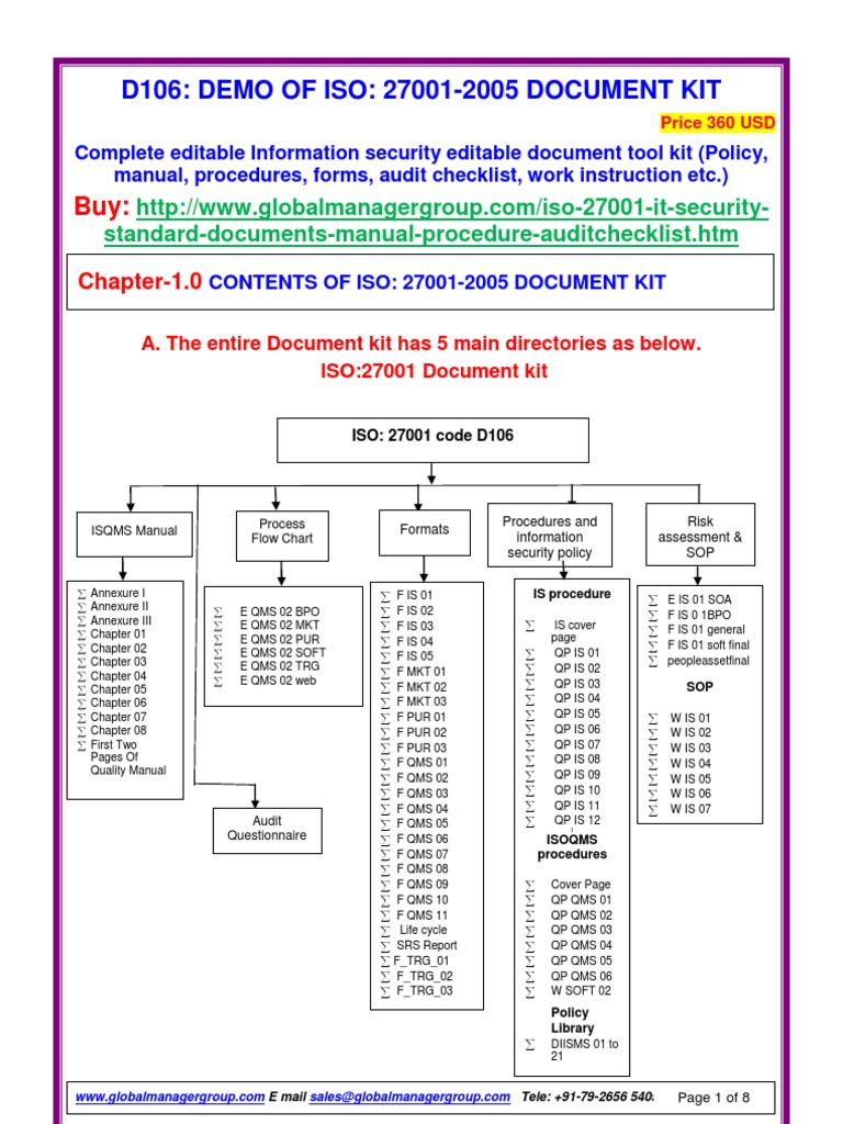 28081160-ISO-27001-2005-Document-Kit | Information ...